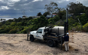 smolders geotech truck taking sample